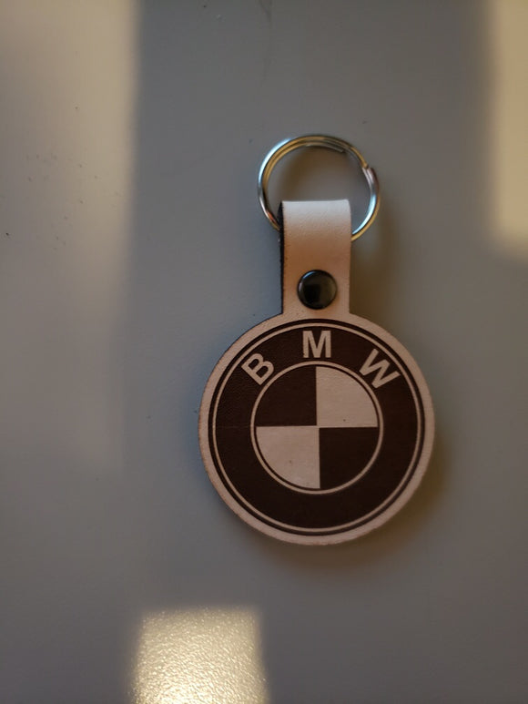 BMW Leather Keychain